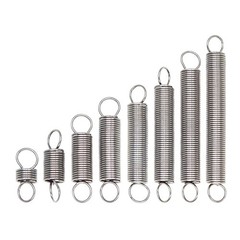 304 Stainless Steel Expansion Spring Extension Tension Spring Wire Dia 0.7mm-1mm