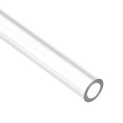 2pcs Clear Rigid Tubing Pipe 7mm ID x 11mm OD 305mm Plastic Tube