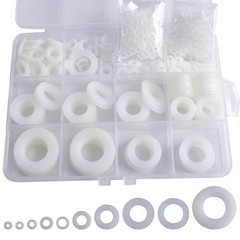 YOUFEN 600Pcs 10 Sizes M2, M2.5, M3, M4, M5, M6, M8, M10, M12, M14, White