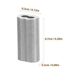 100pcs Throttle Cable Ends Wire Crimps Cable Crimps Wire Rope Clamp Crimping