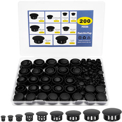 Sokosey 200Pcs Nylon Hole Plug Set 9 Sizes 1 7/8 3/4 5/8 1/2 3/8 5/16 1/4 1/5 –