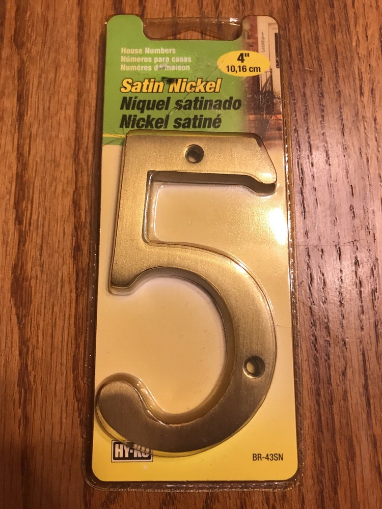 Hy-Ko Satin Nickel Number 5 Prestige Series Satin Nickel Weather Resistant 4″
