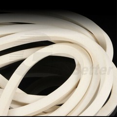 Square Sponge Cord Foam Rubber Trim Seal High Temp Insulated White Sold By Metre