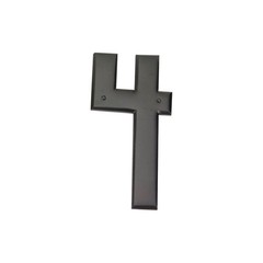 Mission 5-1/2″ H Surface Mount House Number Aged Bronze