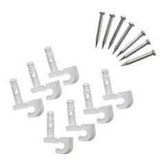 ClosetMaid Fixed Mount 7-Pack 1-in Plastic/Steel Wire Closet Back Clip