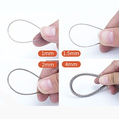 304 Stainless Steel Steel Wire Rope Cable Rigging Dia 0.3-4mm 7×7 Clothes Line