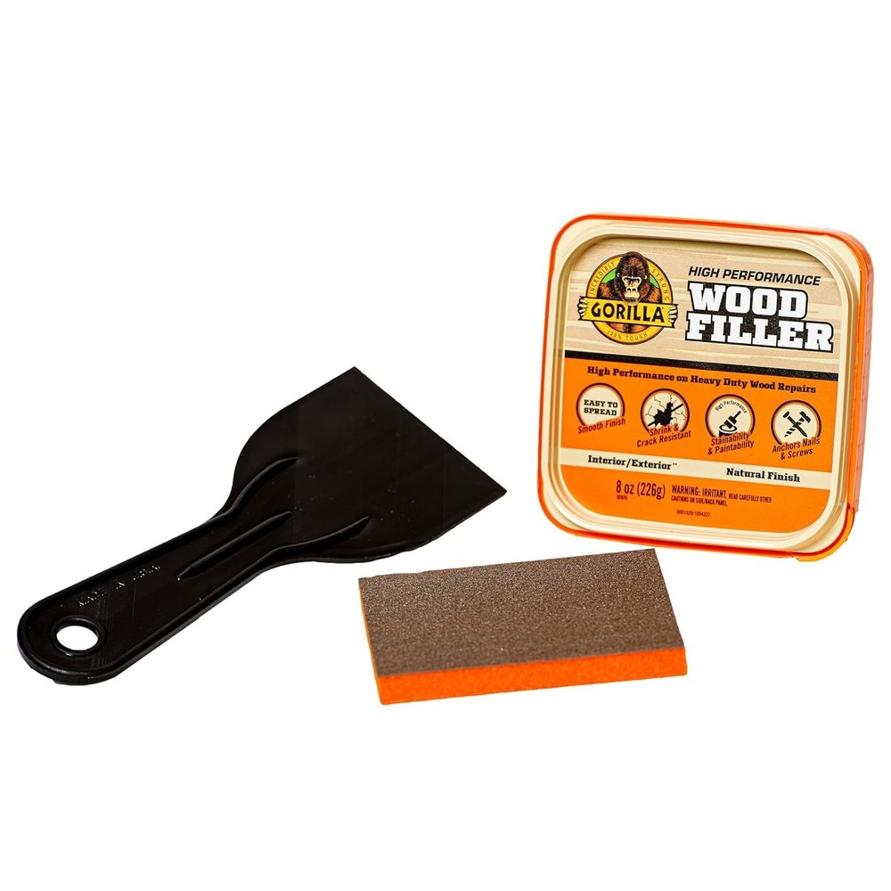 Gorilla All Purpose Wood Filler Wood Repair Kit with Putty /Sanding