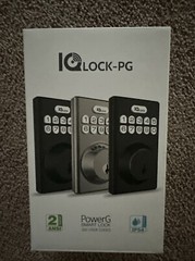 Qolsys IQ Lock-PG Push Button Deadbolt, Satin Nickel (IQ Lock-PGK-SN)
