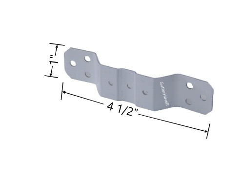 4 – 2″ x 3″ inch Hidden Gutter Downspout Cleat White
