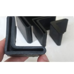 PVC Rubber L Profile Blanking End Cap Cover Angle Iron Bar Rack Chair Feet Sleev