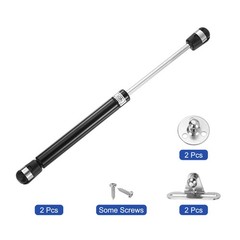 Gas Lifting Bracket 50N/10lb, 25cm (Black, 2 Pieces)