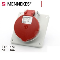 1PC NEW MENNEKES Panel mounted receptacle TYP：1473 16A