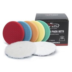 7″ Buffing Polishing Pads,7Pcs 7.5 lnch Backing Plate,Compound Buffing Sponge…