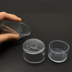 Floor Protectors Chair Leg Caps Non-Slip Covers Furniture Feet Clear Rubber Pads