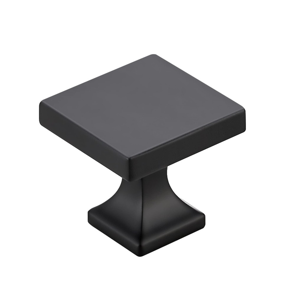 Ravinte Cabinet Knobs Matte Black Square for 1-1/10 inches,