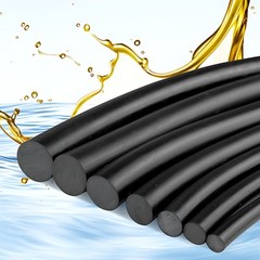 Solid Nitrile Rubber O-Ring Cord Oil Water Seal Gasket 2mm to 40mm Dia Black