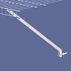 ClosetMaid Fixed Mount White Steel Fixed Mount Bracket
