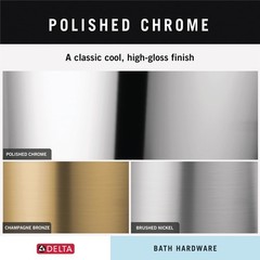 Delta Ashlyn 1-Pack 24 Towel Rack For Bathroom Polished Chrome Towel Bar For