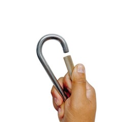 5/16″ Carabiner Quick Link Spring Loaded Lock,440 Lbs WLL, Stainless Steel 4 Pcs