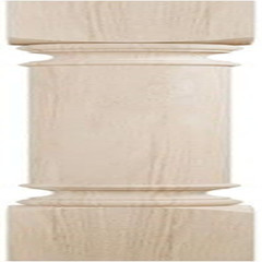 COL03X03X35TRRW Traditional Cabinet Column (Top Block: 6 1/8″, Bottom Block: 7 1