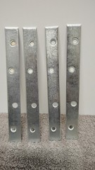 4 NEW Hillman H#851501 8″ x 1″ Mending Plates. (03)
