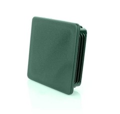 10x Square Tube Lamellar Plug 50×50 mm Quadrat Green End Caps Plastic