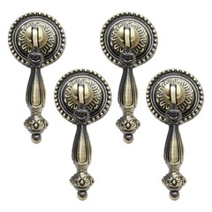 Chris.W 4 Pack Antique Bronze Cabinet Pull Handles – Vintage Tear Drop