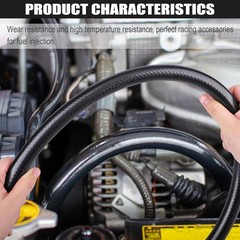 3/8 Inch 10mm ID Fuel Line Hose 10FT NBR Rubber Push Lock High Pressure