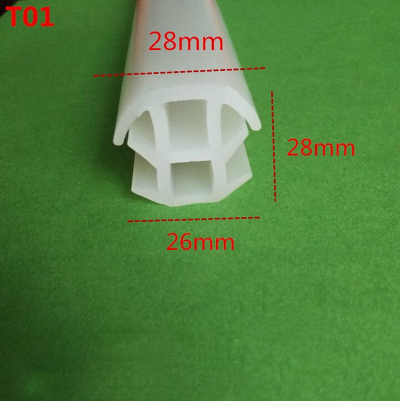 Silicone T-Shaped Rubber Edge Strips Door Window Frame Edging Sealing Dustproof