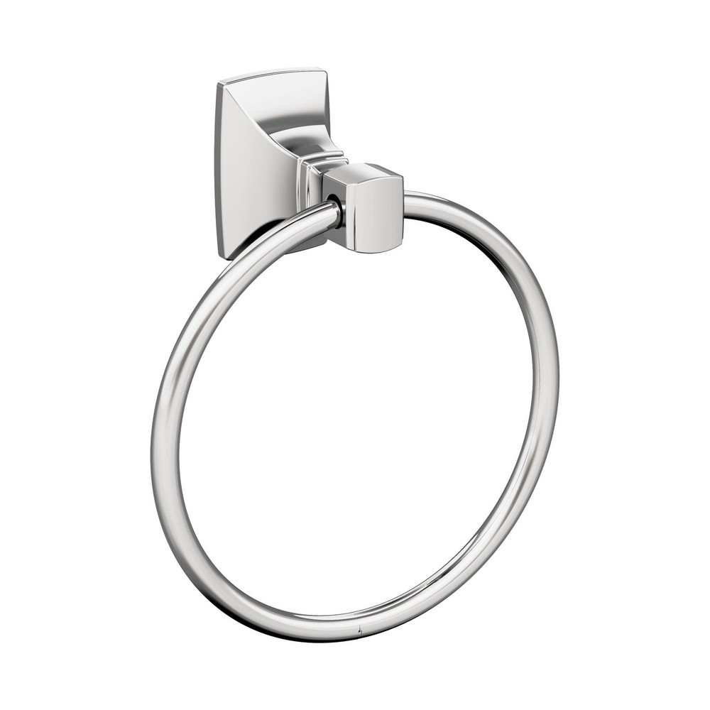 Amerock Bh3601226 Chrome Towel Ring 7-7/16 Inch 189 Mm Width Towel Holder