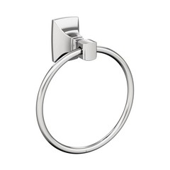 Amerock Bh3601226 Chrome Towel Ring 7-7/16 Inch 189 Mm Width Towel Holder