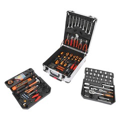 Trolley Case Tool Box Hand Tool Kit Hardware Tool & Luggage Kit 4-Compartments