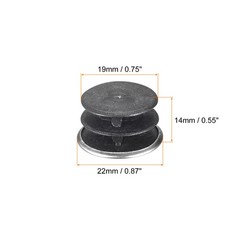 Post End Cap Cover, 10pcs 22mm Fence Post Cap Round Tube Cover Insert, 19x14mm