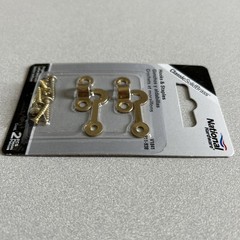 National Hardware N211-938 V1841 Hooks & Staples 2 Pieces ClassicNIP Solid Brass