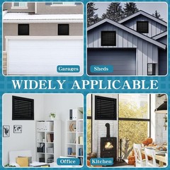 2 Pcs 18X18″ Gable Vent Aluminum Alloy Wall Vents Shed Attic Vent with Screen