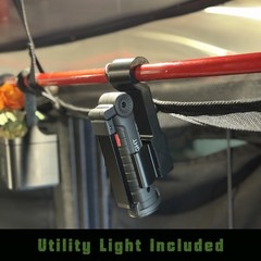 Utility Light Mount for Airstream Basecamp with Included LED Work Light [Black]