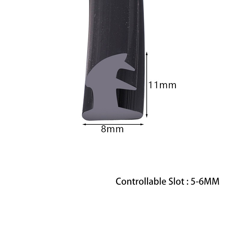 Rubber/PVC Resin T-shaped Sealing Strip Edge Protection Door Window Glass Seals