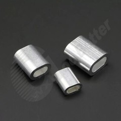M0.5~M26 Aluminum Cable Crimp Sleeves Clip Ferrule For Steel Wire Rope Cables