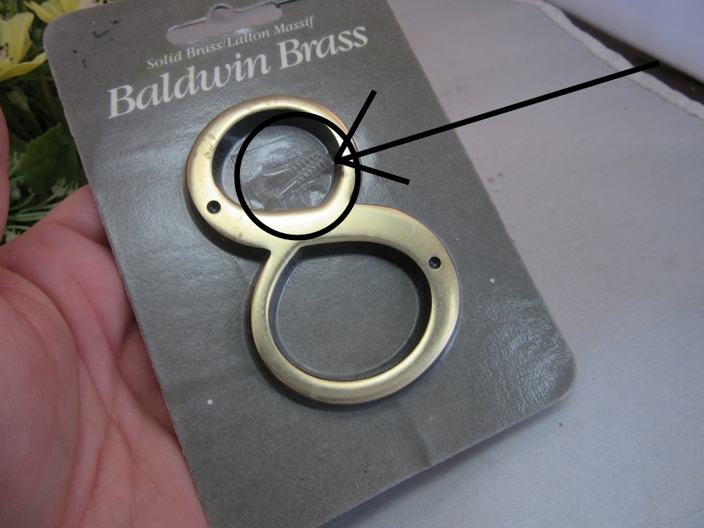 Baldwin solid brass house numer 8. Home improvement