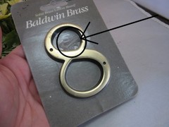 Baldwin solid brass house numer 8. Home improvement