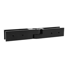 Matte Black Stainless Steel Glass Railing Clamp with Adjustable Angle Modern