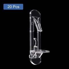 Plastic Locking Shelf Pins, 20pcs Shelf Pegs Fit 5mm Hole 20mm Thick Shelf