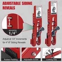Siding Installation Tools with Mounting Kit and Storage Pouch, 5/16-Inch