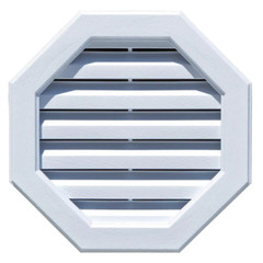 22 In. X 22 In. Polypropylene White Octagonal Gable Vent