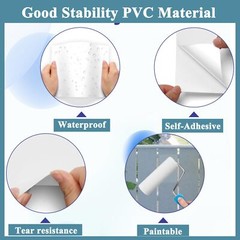 20PCS Vinyl Siding Patch Home Skirting Repair Kit Self Adhesive for Walls Holes