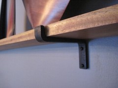Black Iron Shelf Bracket – Rustic – USA Made – Farm House – Free Shipping