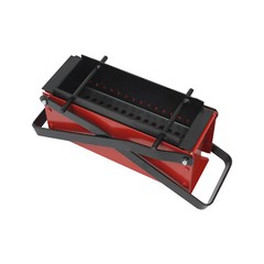 Manual Red Newspaper Briquette Maker Waste Paper Brick Maker Brick Maker