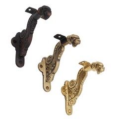 Gargoyle Handrail Bracket in Polished Brass
