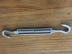 6 pieces of Coolaroo 316 Stainless Steel Hook Turnbuckles SHADE SAIL HARDWARE