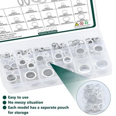 600PCS Oil Drain Plug Gasket M6 To M24, – 600 Pcs